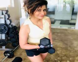 She is a fitness freak and is often seen working out at gym.